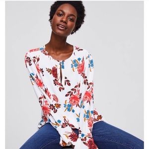 LIKE NEW LOFT Wildflower blouse